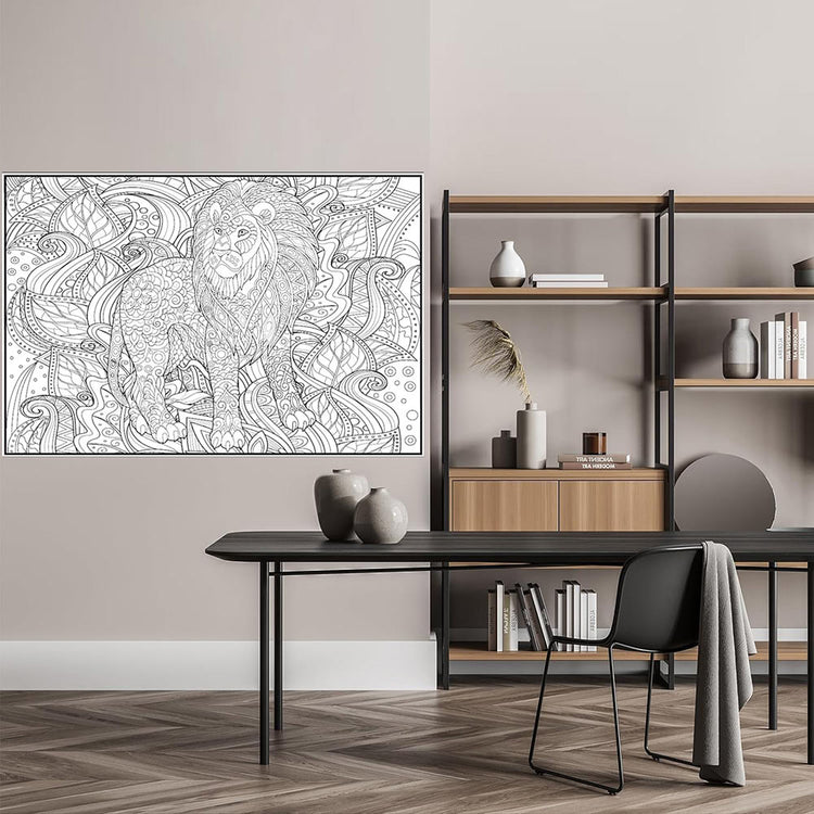 Giant Coloring Poster Lion
