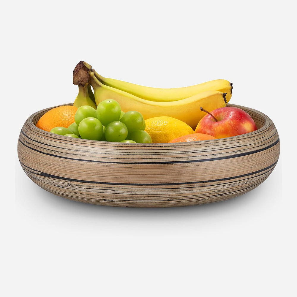 Handcrafted Bamboo Serving Bowl