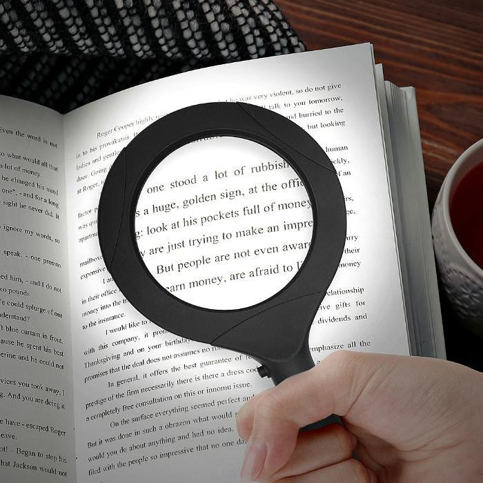 3 LED Light 3X Handheld Magnifier
