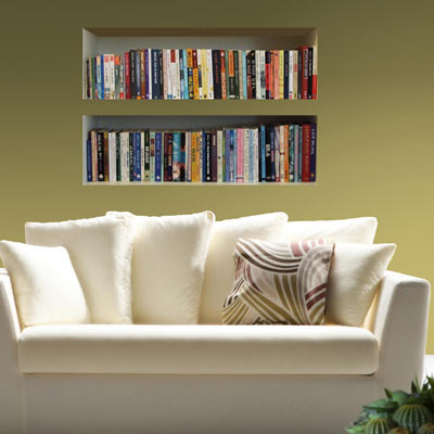 3D Effect Bookshelves Wall Decal