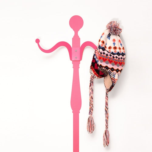 Pink Coat Rack Wall Decall