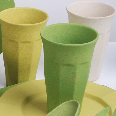 Bamboo Fiber Cups Set