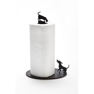 Cat and Dog Paper Towel Holder