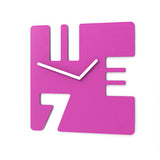 Clock - NUMBERS pink | unique gifts | gift ideas | modern design