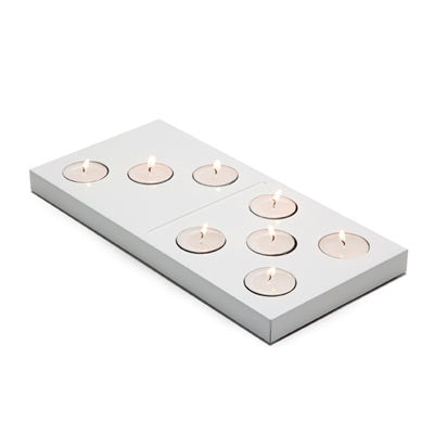 Domino-T-Lights Holder white