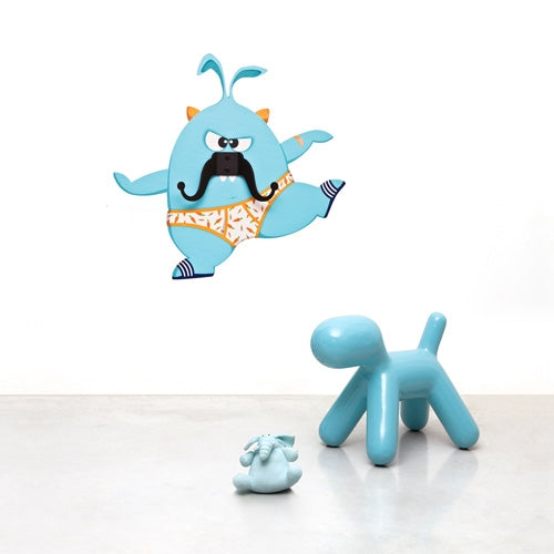Esteban Mustache Monster - Wall Decal Hanger
