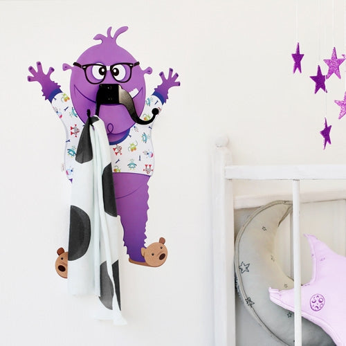 George Mustache Monster - Wall Decal Hanger