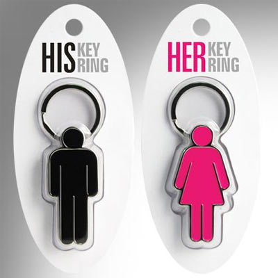 His and Her Keyrings