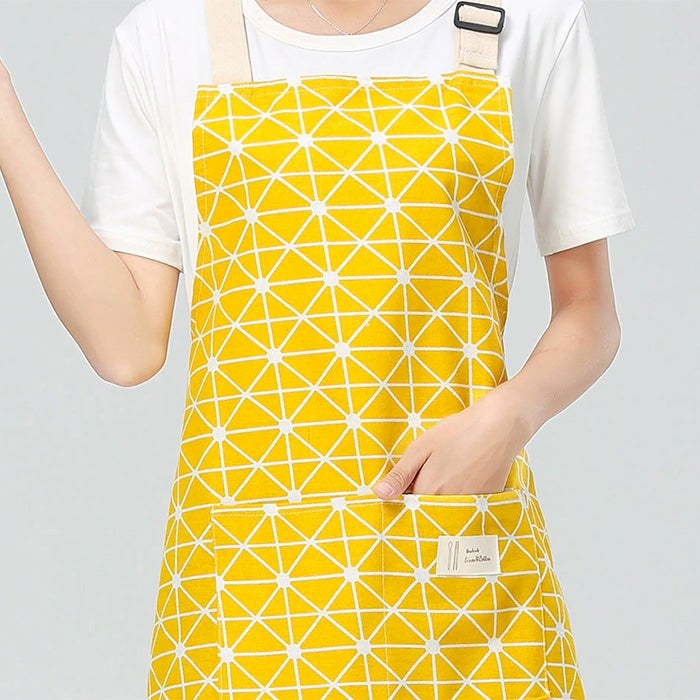 Yellow Linen & Cotton Apron