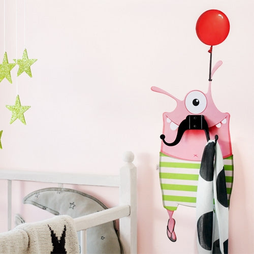 Lulu Mustache Monster - Wall Decal Hanger