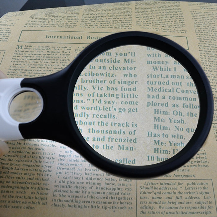 Handheld Magnifier with 3 LED Lights