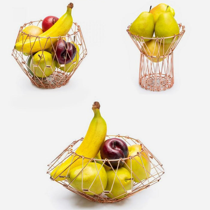 Multi Form Fruit Basket Gold