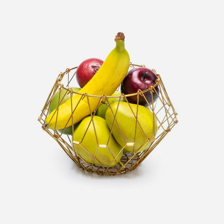 Multi Form Fruit Basket Gold