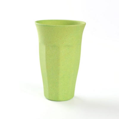 Bamboo Fiber Cups Set green