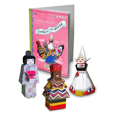 PaperCat Folding Figures-Dolls of the world