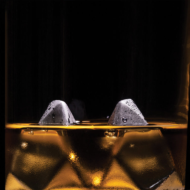 Polar - Iceberg-shaped Metallic Drinking Stones