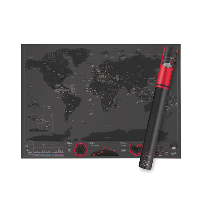Scratch Map® Capitals
