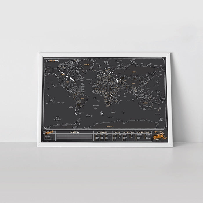 Scratch Map Chalk Edition