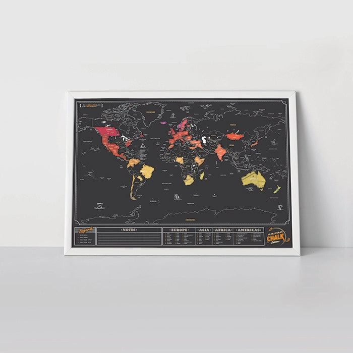 Scratch Map Chalk Edition