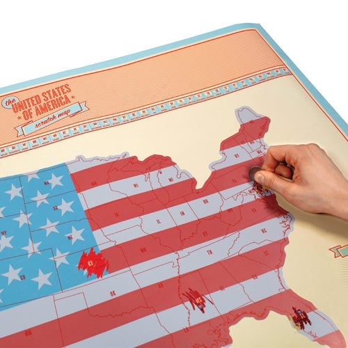 Scratch Map USA