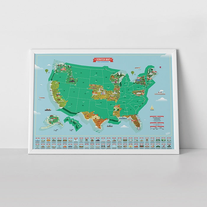Scratch Map® USA Landmarks