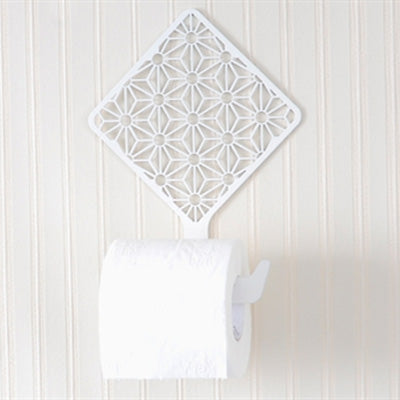 Pattern Toilet Paper Holder white