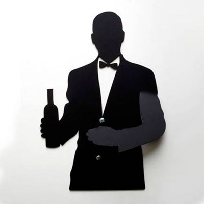 A kitchen towel hanger - a wine waiter | unique gifts | gift ideas | holiday gifts
