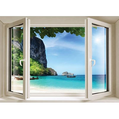 3D Effect window Sea View Wall Decal