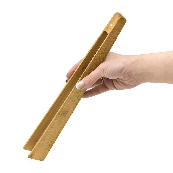 Bamboo Kitchen Tongs With Magnet