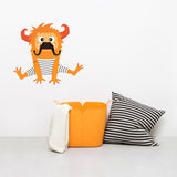 Zooey Mustache Monster - Wall Decal Hanger